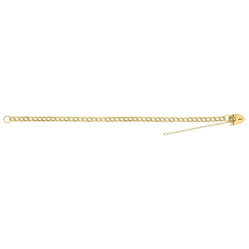 9ct Yellow Gold Ladies' 7 Inch Charm Bracelet 4.8g